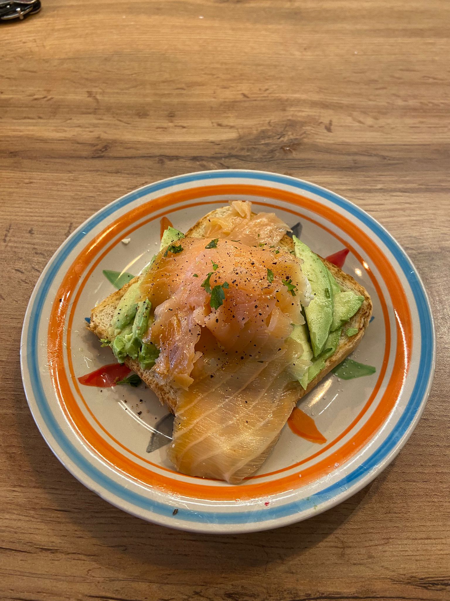 avocado toast & salmon